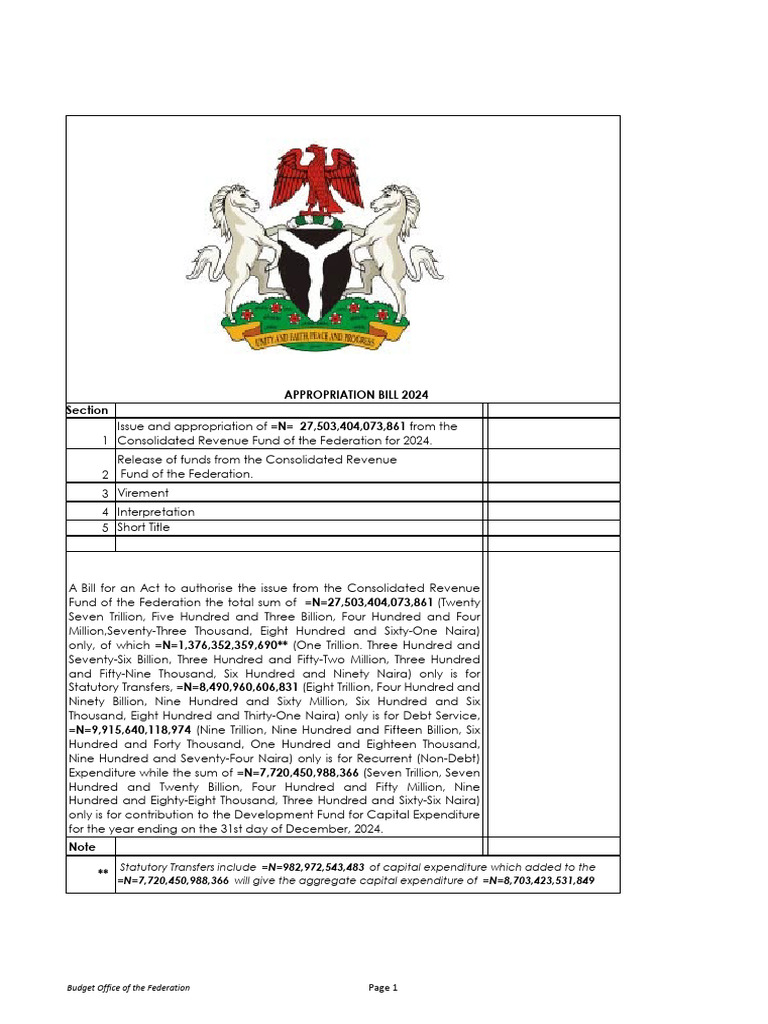 2024 Appropriation Bill_updated PDF Pension Welfare