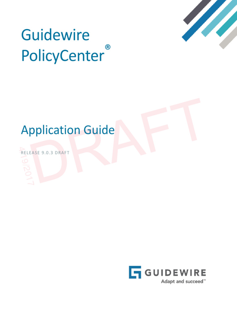 Guidewire Policy Center PDF Login Trademark