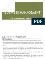 IB - 3.8.investment Appraisal
