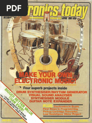 CAN “DELAY” MA-1 Jacket (Black) XL Electronics Today 1981 04 | PDF | Synthesizer | Electrical Connector