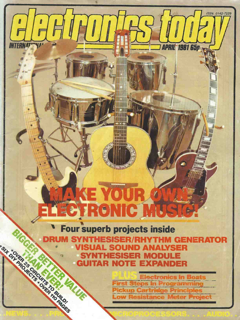 Electronics Today 1981 04 | PDF | Synthesizer | Electrical Connector