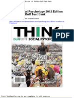 Full Download Think Social Psychology 2012 Edition 1st Edition Duff Test Bank
