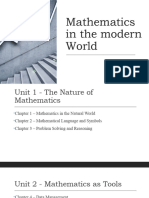 Mathematics in The Modern World