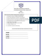 FORM 4 2022 - 2023 Term 1 Exam Paper - Mathematics