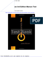 Full Download Business Law 3rd Edition Marson Test Bank