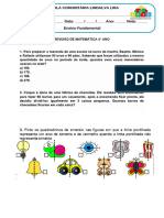 Revisão de Matemática 4° Ano - Mensal4bimestre