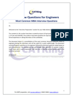 CATKing Most Common Interview Questions For Engineers