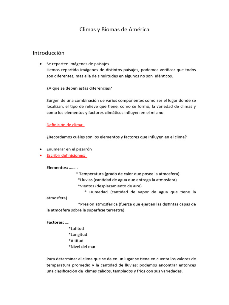 Climas y Biomas de América | PDF | Clima | Zona tropical