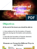 Formation of The Elements and Nuclear Reactions