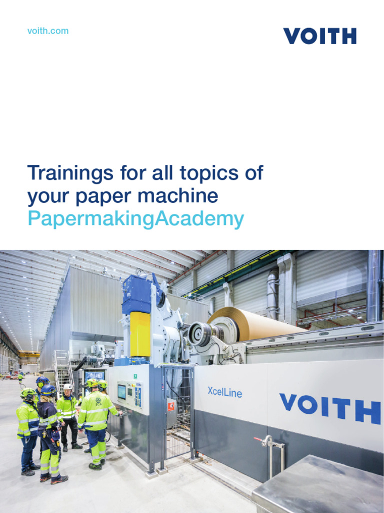 Voith Papermaking Academy Training Overview | PDF | Paper | Papermaking