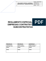 SSO-DOC-003 Reglamento Especial para Empresas Contratistasy Subcontratistas v02