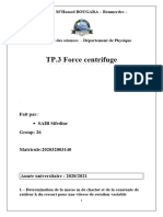 TP.3 Force Centrifuge: Université M'Hamed BOUGARA - Boumerdes