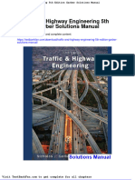 Full Download Traffic and Highway Engineering 5th Edition Garber Solutions Manual