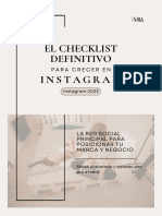 Checklist de Instagram 2023