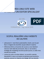 Crearea Site Utilizand Editor Specializat