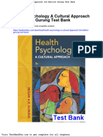Full Download Health Psychology A Cultural Approach 3rd Edition Gurung Test Bank