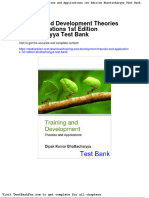 Full Download Training and Development Theories and Applications 1st Edition Bhattacharyya Test Bank