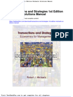 Full Download Transactions and Strategies 1st Edition Michaels Solutions Manual