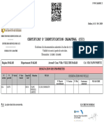 Certificat D'Identification Cadastral (Cic)