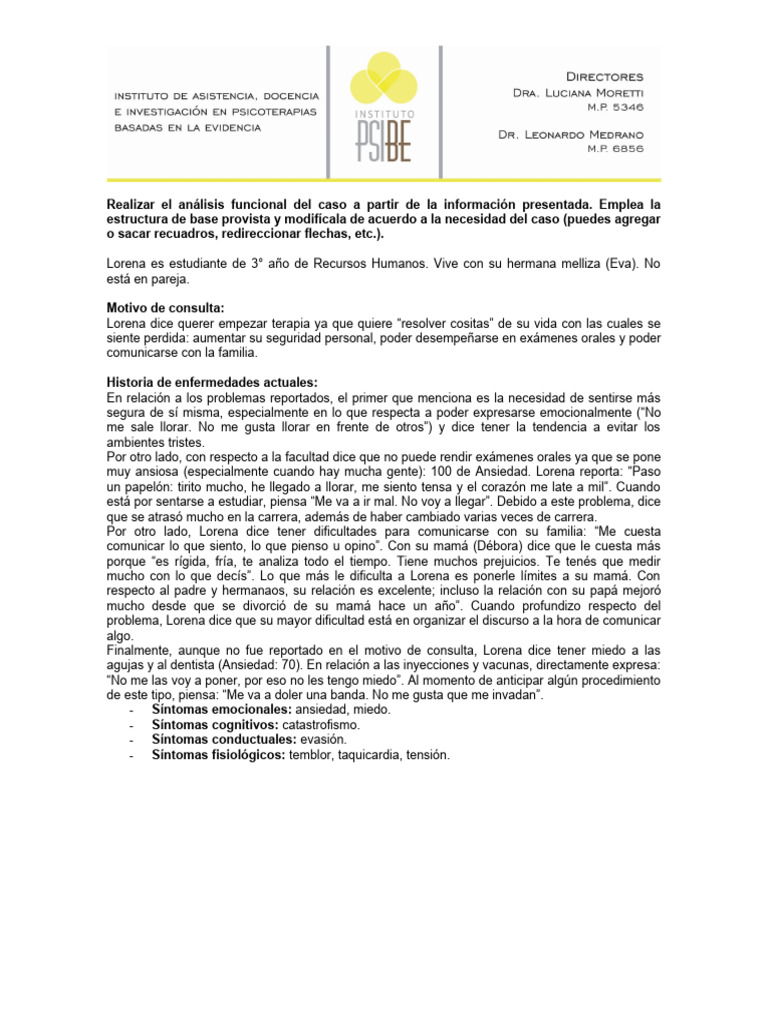 Clase 4 - Practica Optativa 2 | PDF | Ansiedad | Ciencias del ...