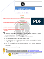 Short Practice Test 02 Test Syllabus (17 - 07 - 2022) PDF