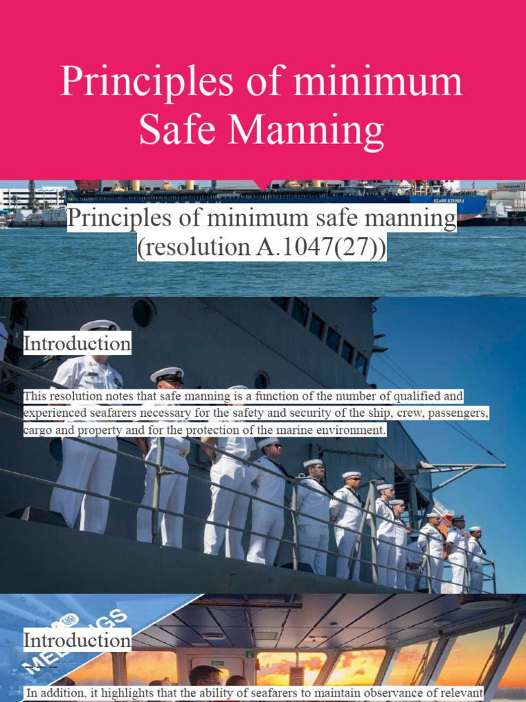 Principles of Minimum Safe Manning PDF