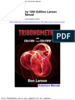 Full Download Trigonometry 10th Edition Larson Solutions Manual