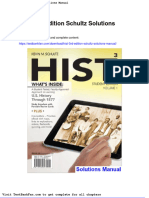 Full Download Hist 3rd Edition Schultz Solutions Manual