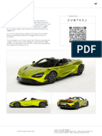 McLaren 765LT Spider Order CVB7KCJ Summary 2023-08-13