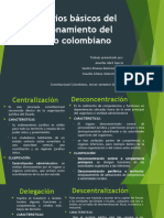 Principios Básicos Del Funcionamiento Del Estado Colombiano