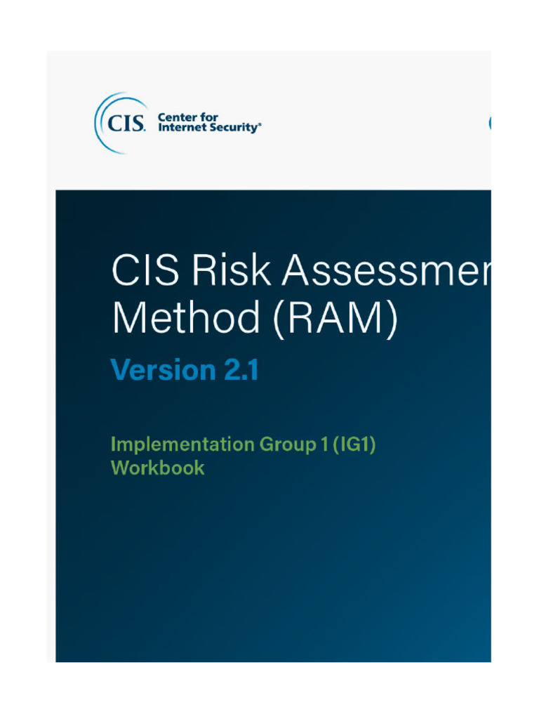 CIS RAM v2.1 For IG1 Workbook.22.05 | PDF | Computer Network | Computer ...