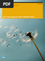 User Onboarding For SAP S4HANA Cloud