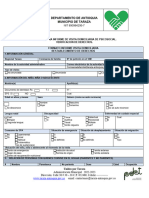 Formato para Informe de Visita Domiciliaria Verificacion de Derecho.