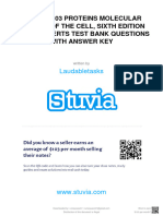 Stuvia 1206382 Chapter 03 Proteins Molecular Biology of The Cell Sixth Edition Bruce Alberts Test Bank Questions With Answer Key