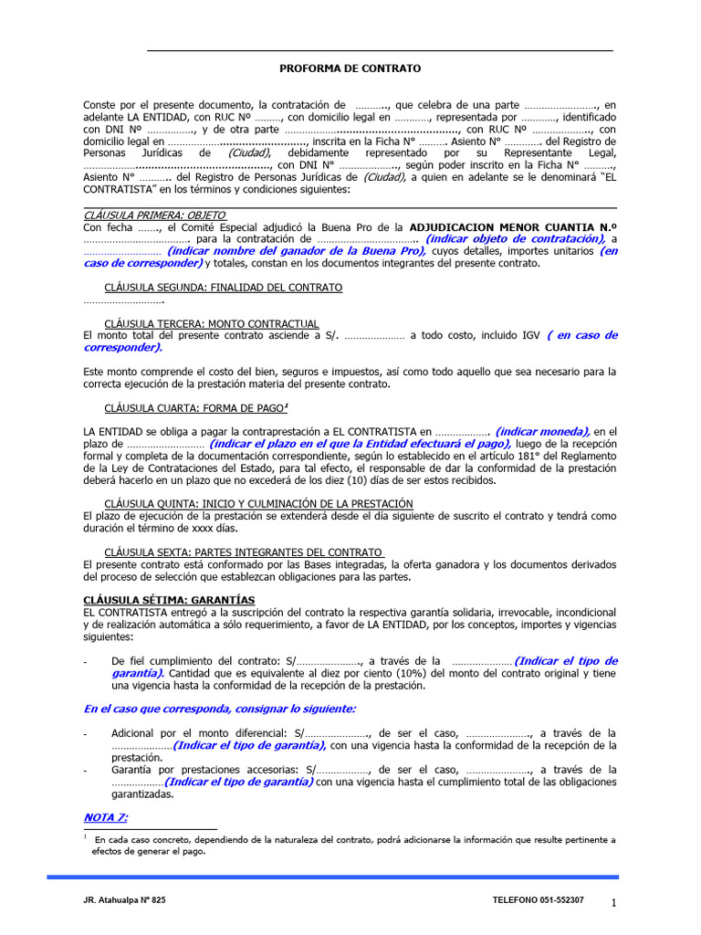 Amc-4-2009-04-Contrato U Orden de Compra o de Servicio | PDF ...