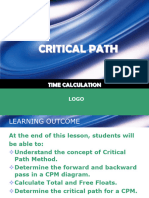 W7 - Project Planning (Part 3) Critical Path