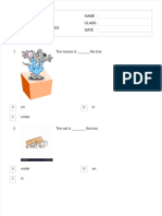 Prepositions of Places