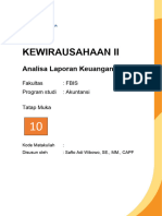 MODUL 10. Analisa Laporan Keuangan