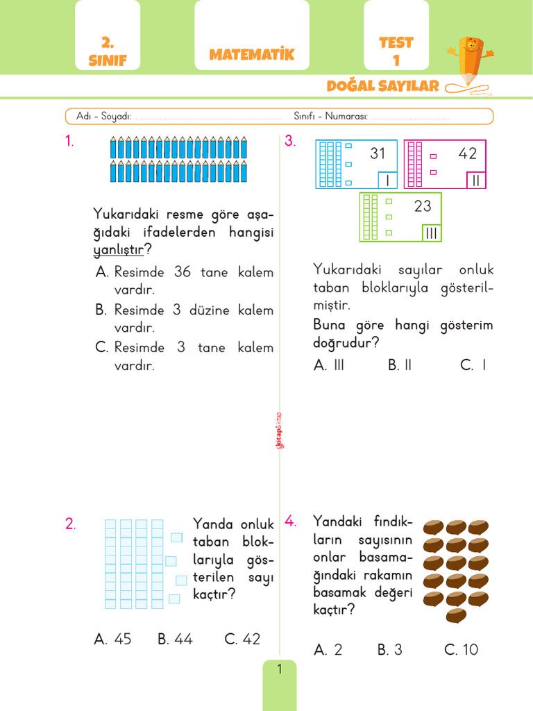 Baski Kitap & Kitap Test Bilgini 2 | PDF