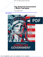 Full Download Understanding American Government 14th Edition Welch Test Bank