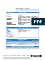 Oficina Judicial Virtual: Certificado de Envío de Escrito