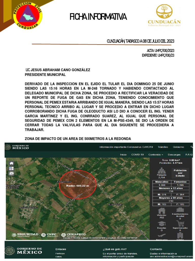 Ficha Informativa Tular | PDF