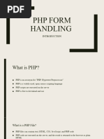 PHP Form Handling