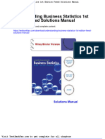 Full Download Understanding Business Statistics 1st Edition Freed Solutions Manual