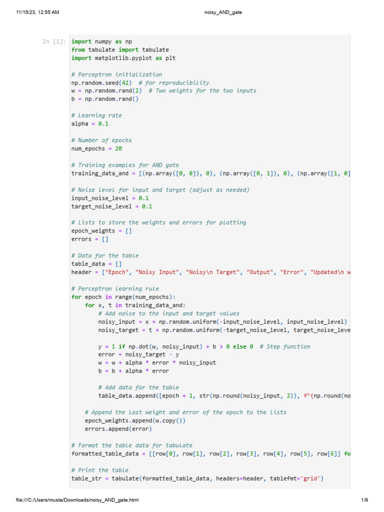 AND - Gate - Noisy | PDF | Systems Theory | Artificial Intelligence