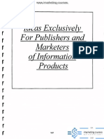 10-Ideas Exclusively For Publishers & Marketers of Information Products