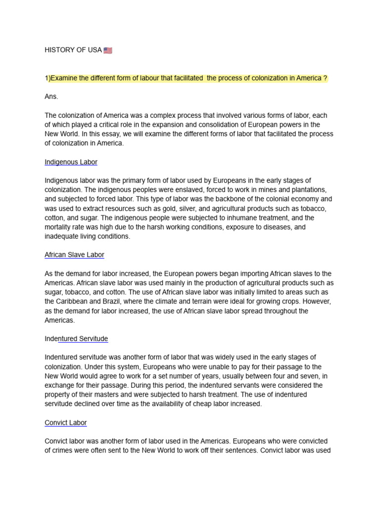 Short History Of Usa Pdf