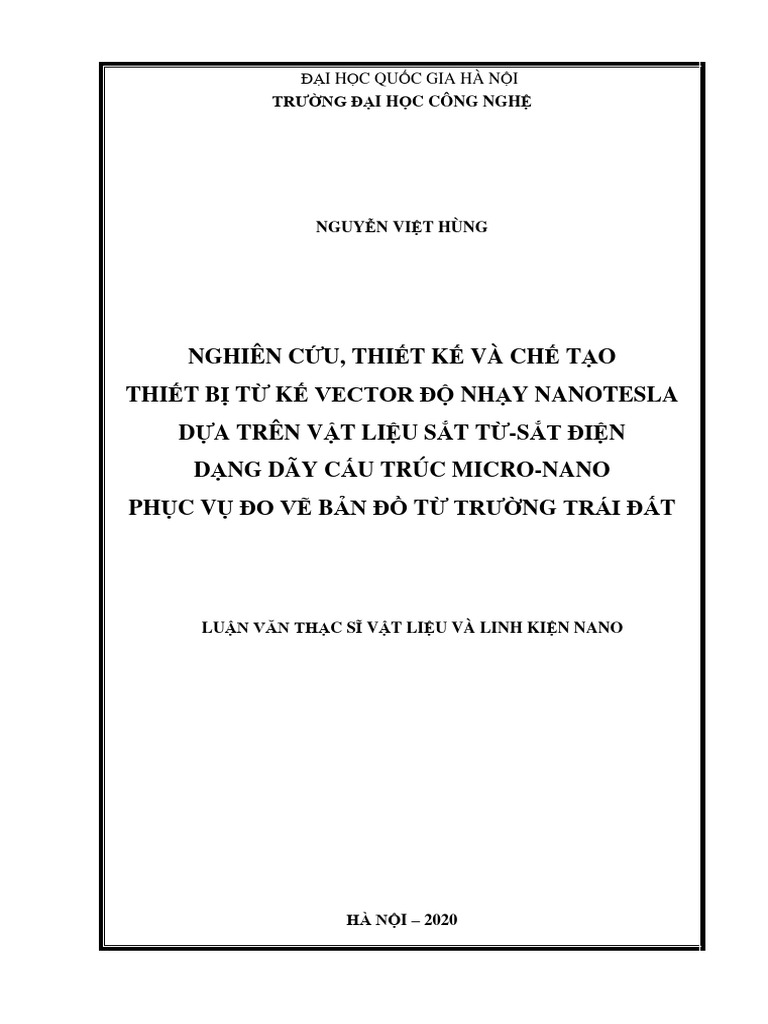 Luan Van Thac Si - Nguyen Viet Hung | PDF