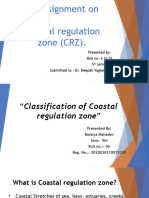 An Assignment On Coastal Regulation Zone (CRZ)