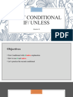 First Conditional With If and Unless